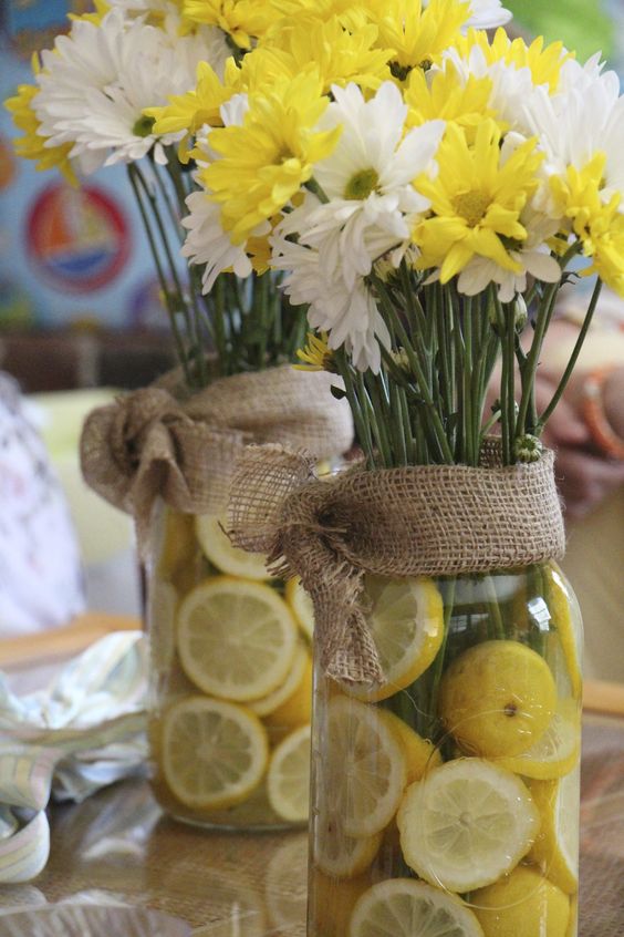 Lemons in Vases