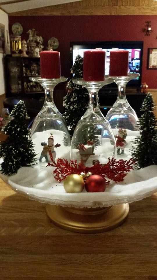 Christmas trees candle holder