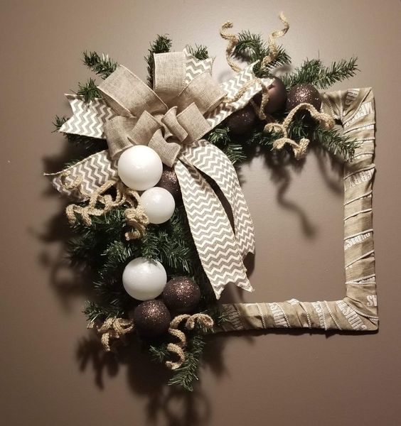 Wrapped Frame Wreath