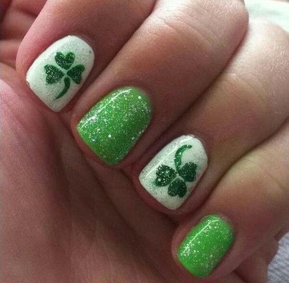 St Patricks Day Nail Art