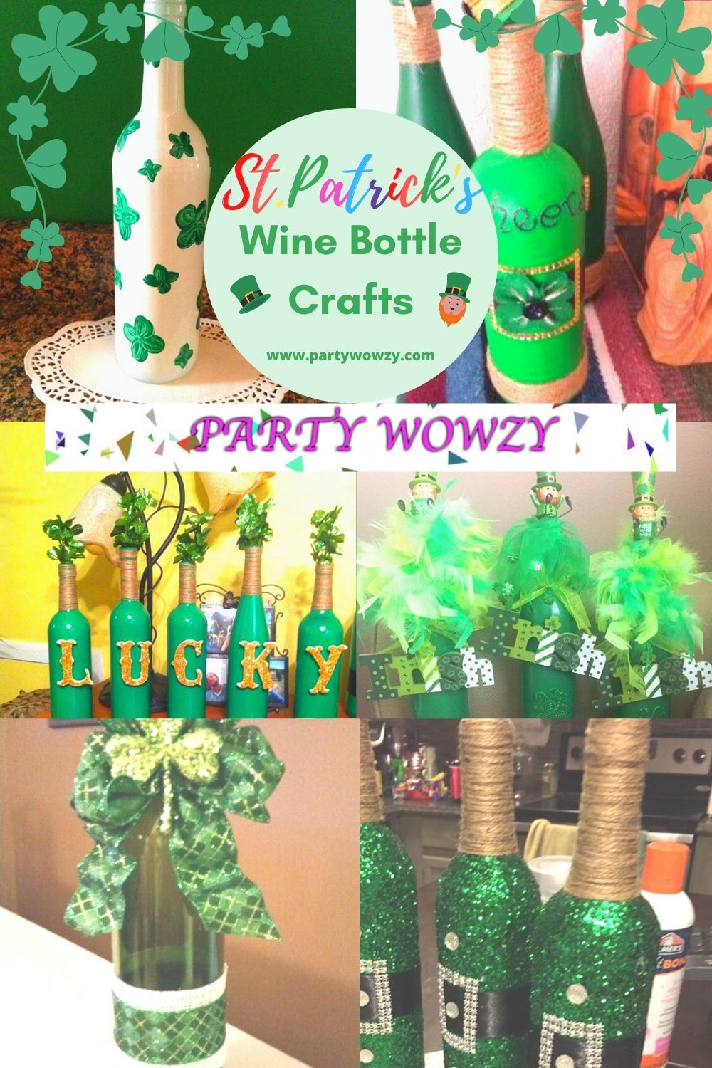 St Patricks Day Wine Bottle Crafts