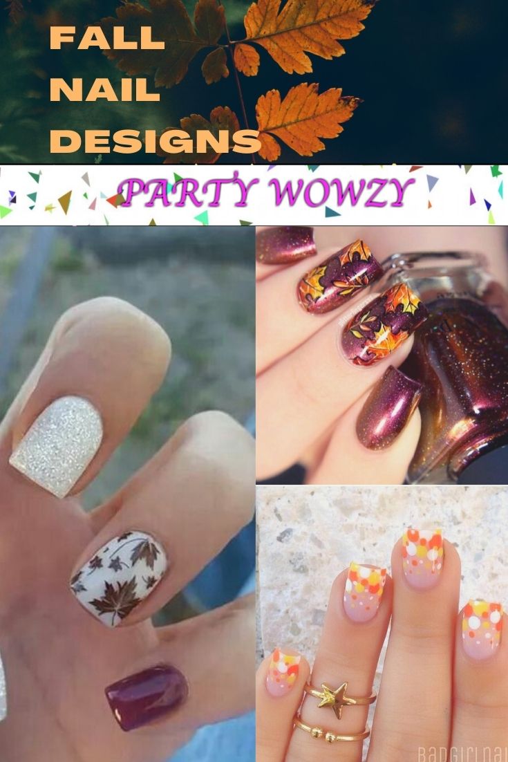 Easy DIY Fall Nail Designs for Short Nails - Party Wowzy