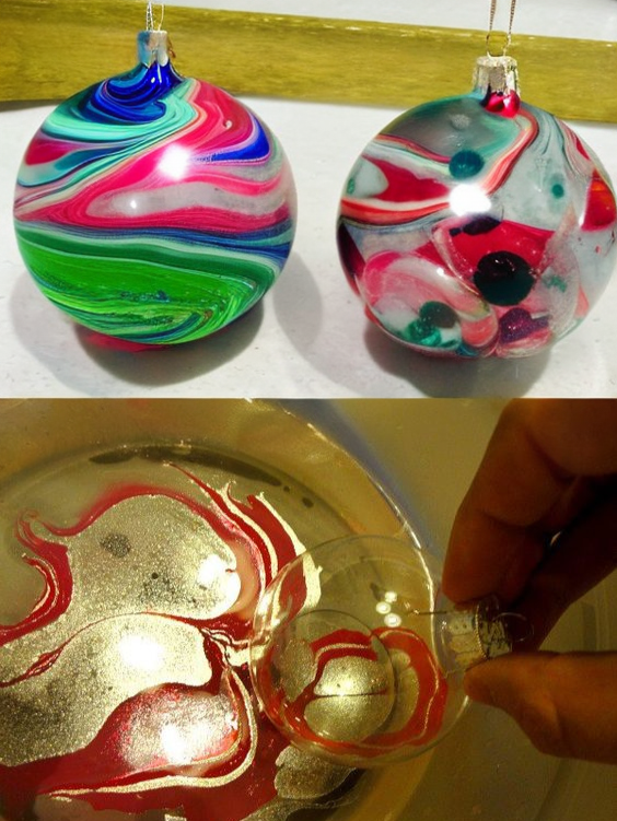 Water Marble Bauble