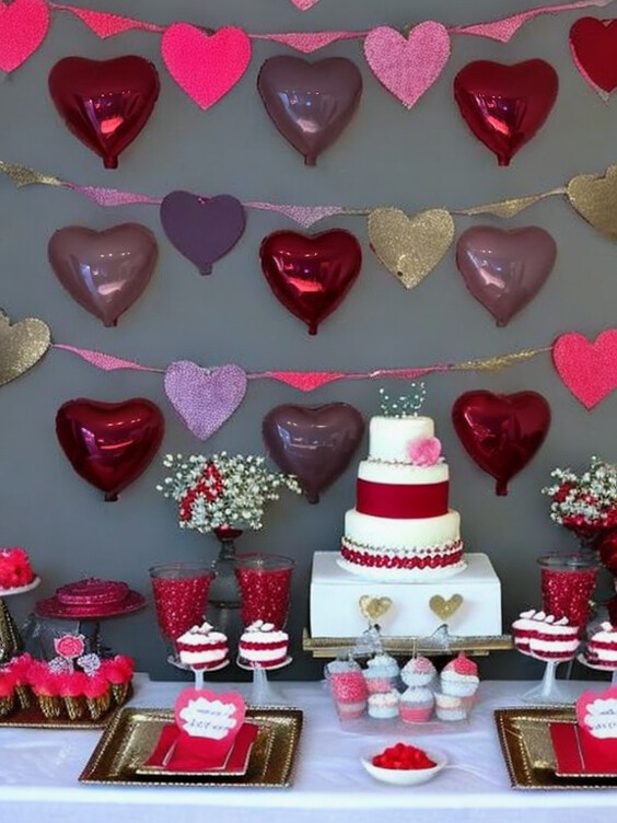 6 DIY Valentines Day Party Decor Ideas